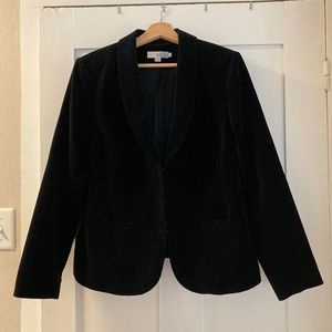 Boden black velvet blazer -- US 14 / US 18